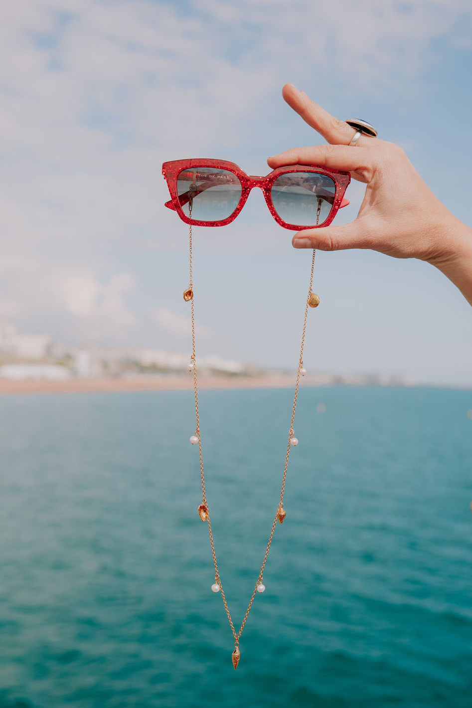 Shell Sunglasses Chain Necklace