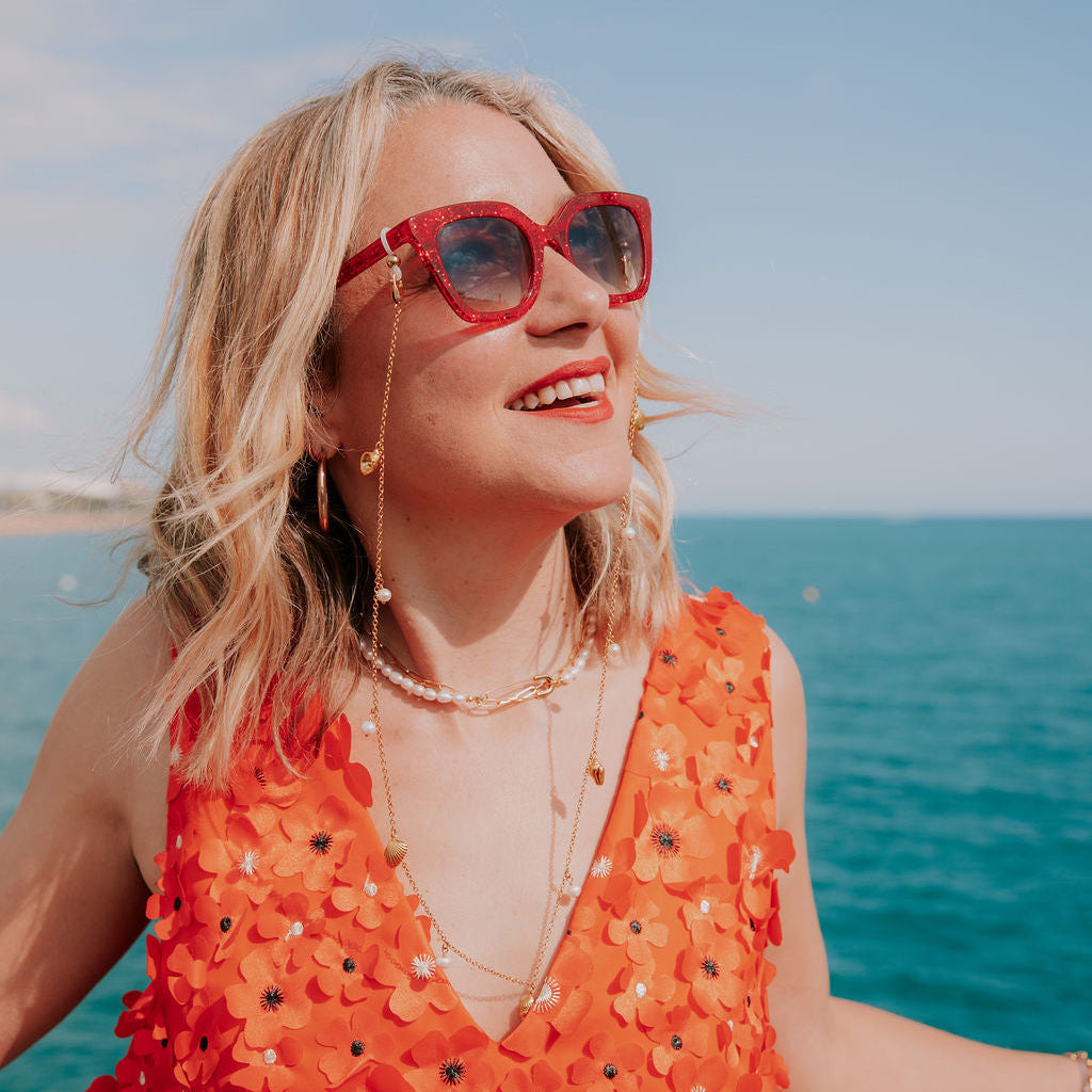 Shell Sunglasses Chain Necklace