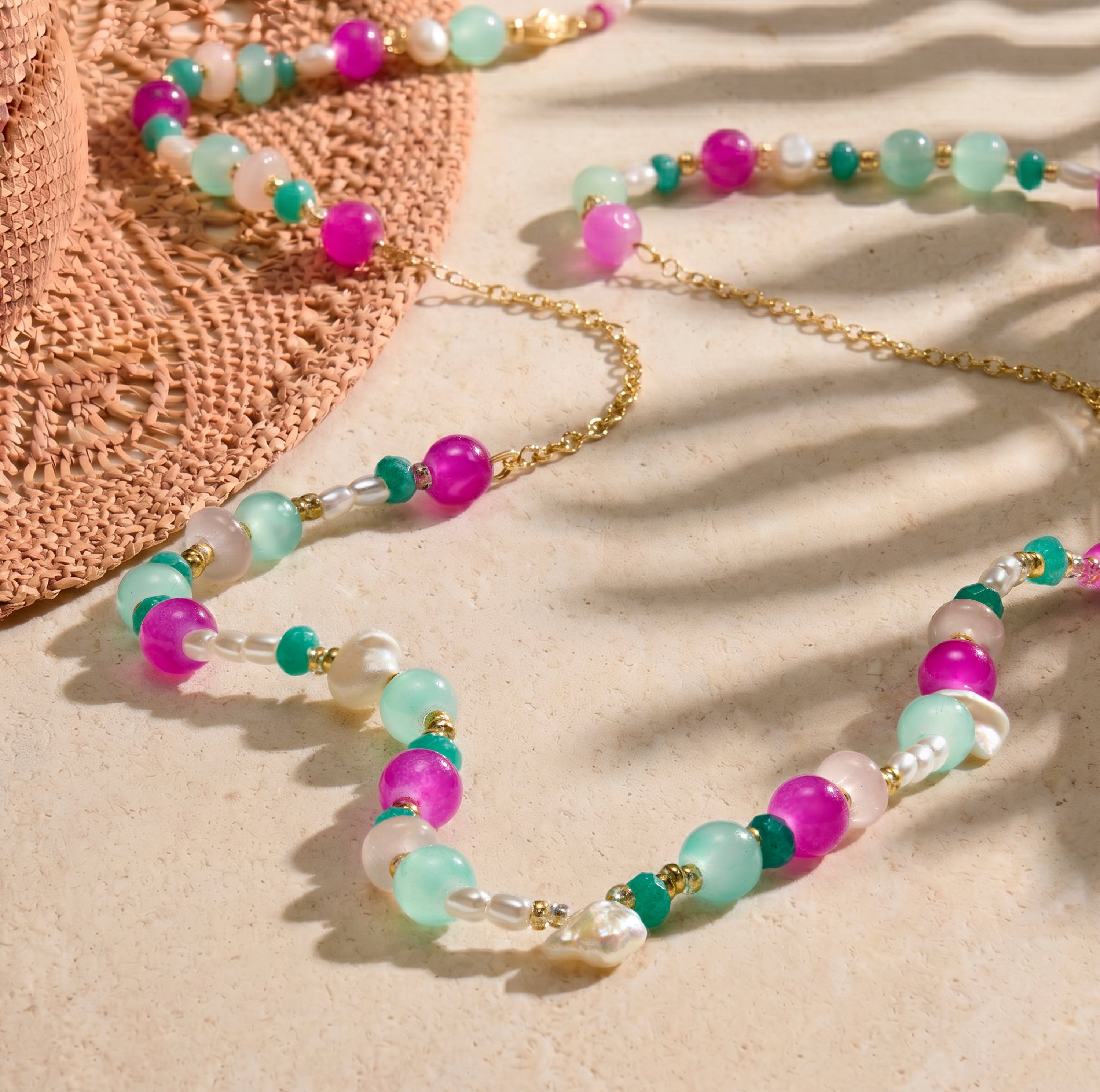 Beaded Sunglasses Chain Necklace