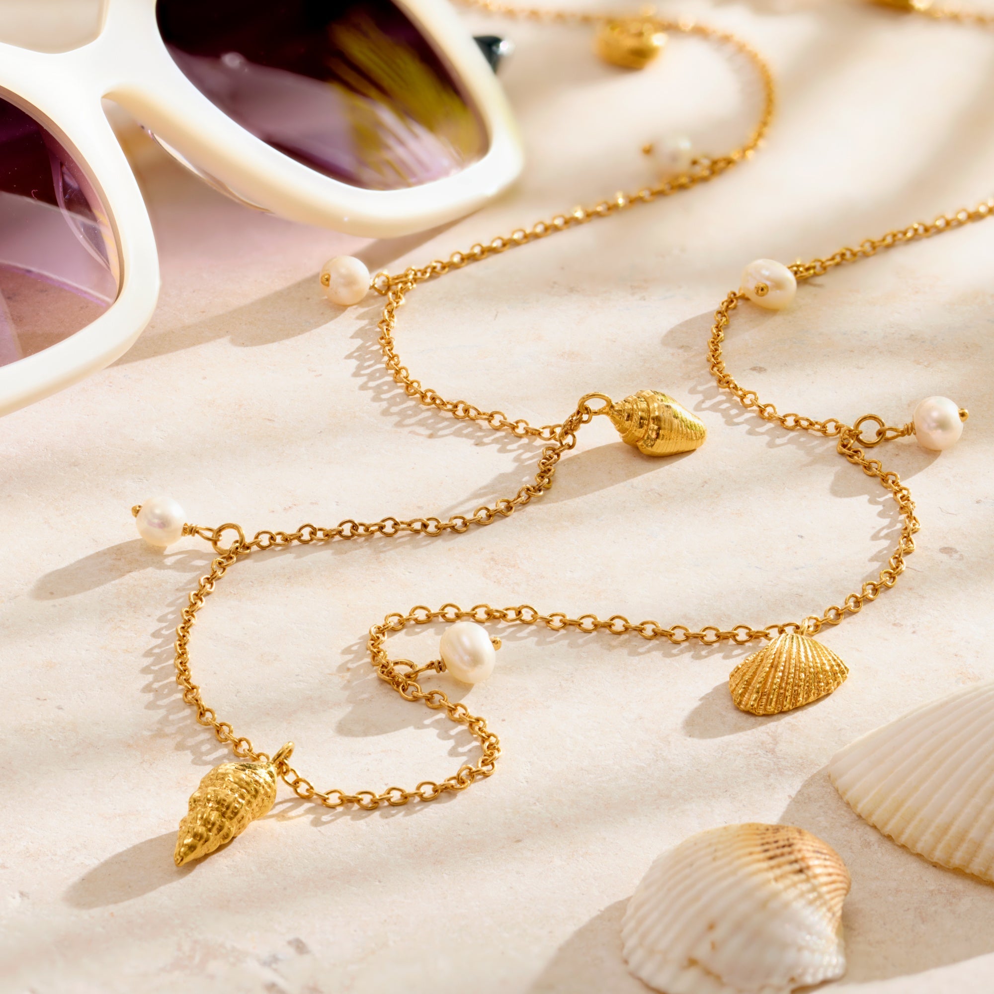 Shell Sunglasses Chain Necklace